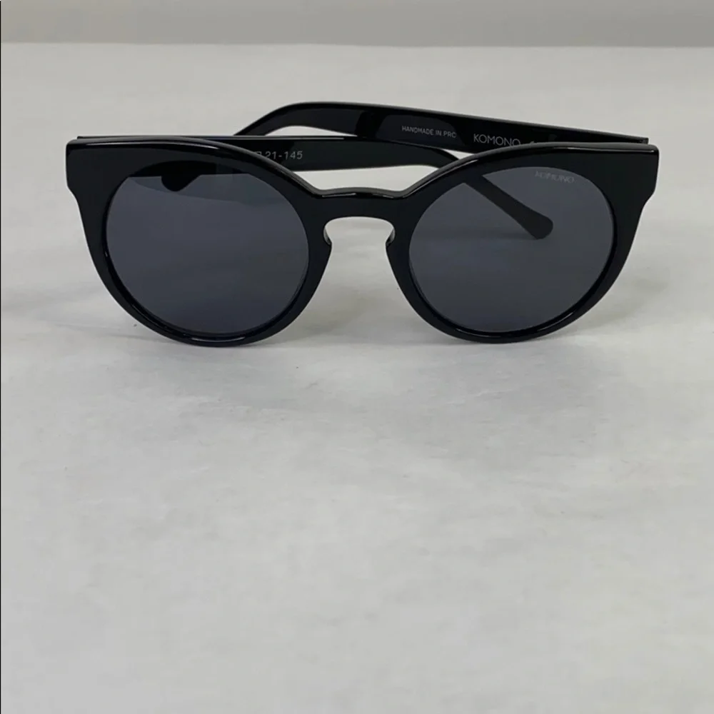 Komono Sunglasses NEW Lulu Glossy Black cat eye